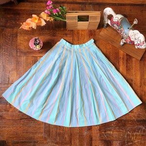 Candy Stripe Vintage 1950s cotton skirt